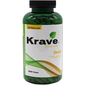 Olofly Krave Botanicals Gold Kratom Capsules 500ct