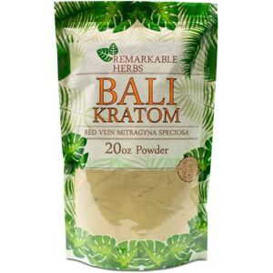 Olofly Bali Red Vein Remarkable Herbs Kratom Powder 20oz Bag