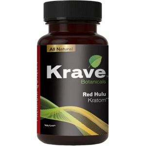 Olofly Krave Botanicals Red Hulu Kratom Capsules 300ct
