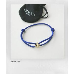Archive Cobalt Blue Cord Bracelet (Gold) - One Size (Adjustable)