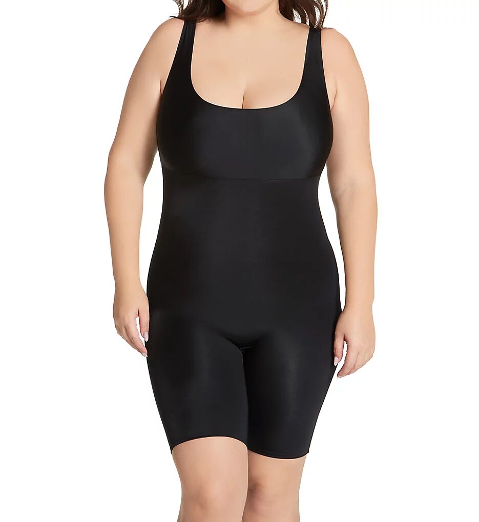 InstantFigure Women's Curvy Tank Body Short with Open Gusset in Black (B40061X)   Size 2XL   HerRoom.com