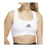 Adidas Women's Powerreact Training II Medium Support Sports Bra in White (HE9068)   Size Medium (A-C)   HerRoom.com
