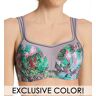 Panache Women's Full-Busted Underwire Sports Bra in Abstract Reptile (5021)   Size 34FF   HerRoom.com