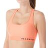 Under Armour Women's Armour Crossback Heather Mid Impact Sports Bra in Pink (1310459)   Size XS   HerRoom.com