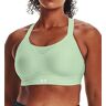 Under Armour Women's UA Infinity High Impact Sports Bra in Green/White (1351994)   Size Large   HerRoom.com