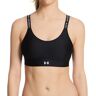 Under Armour Women's UA Infinity Mid Covered Medium Impact Sports Bra in Black (1363353)   Size Large   HerRoom.com