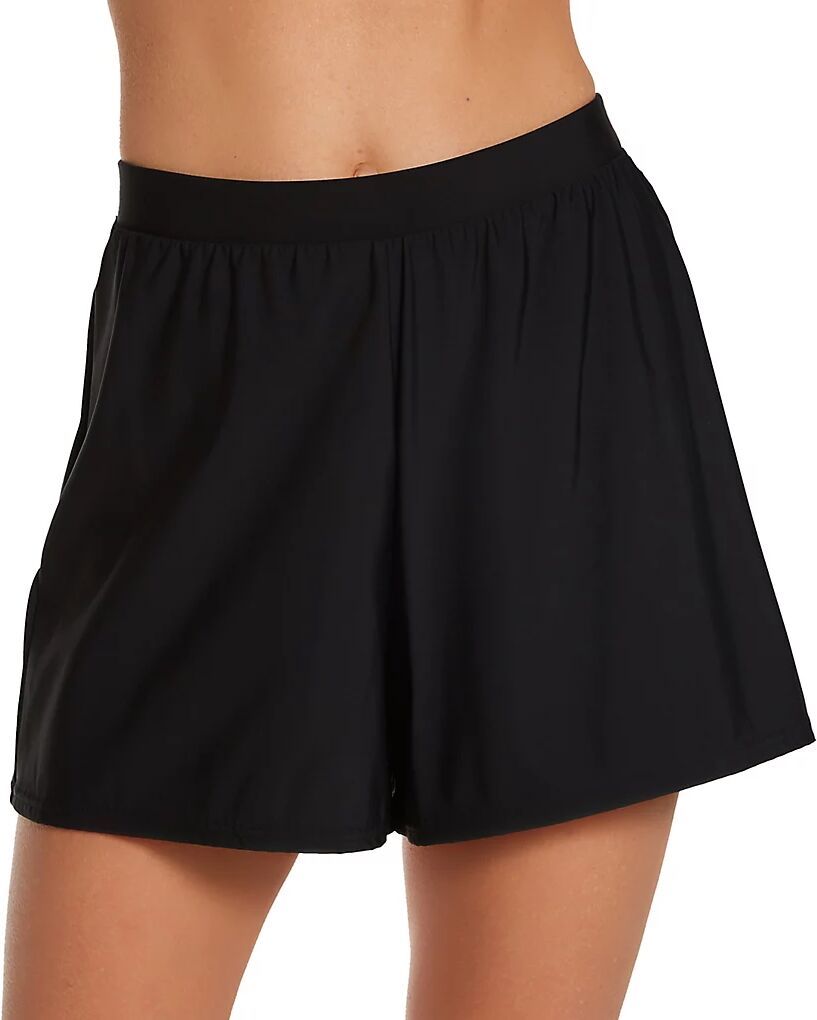 Miraclesuit Women's Solid Short Swim Bottom in Black (6516605)   Size 16   HerRoom.com