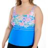 Beach House Woman Women's Between The Lines Julie Tankini Swim Top in Paradise Peri (HW55363)   Size 24W   HerRoom.com