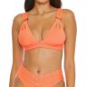 Becca Women's Line in the Sand Skylar Halter Swim Top in Orange (473137)   Size D   HerRoom.com