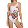 Bleu Rod Beattie Women's Return To Rio One Shoulder One Piece Swimsuit in White Multi (RR22766)   Size 8   HerRoom.com