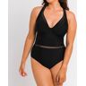 Curvy Kate Women's First Class Plunge One Piece Swimsuit in Black (CS20605)   Size 40F   HerRoom.com