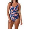 Jantzen Women's Tapestry Rose Surplice Mio One Piece Swimsuit in Rockin' Moroccan (22172M)   Size 6   HerRoom.com