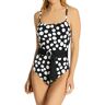 La Blanca Women's Mod For Dot Belted Mio One Piece Swimsuit in Black (LB2CM24)   Size 14   HerRoom.com