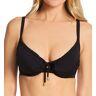 Pour Moi Women's Santa Cruz Underwire Non Padded Swim Top in Black (24902)   Size 32F   HerRoom.com