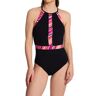 Profile by Gottex Women's Palm Springs High Neck One Piece Swimsuit in Black (PS2069)   Size 8   HerRoom.com