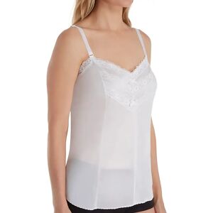 Shadowline Women's Lace Trim Camisole in White (4903)   Size Small   HerRoom.com