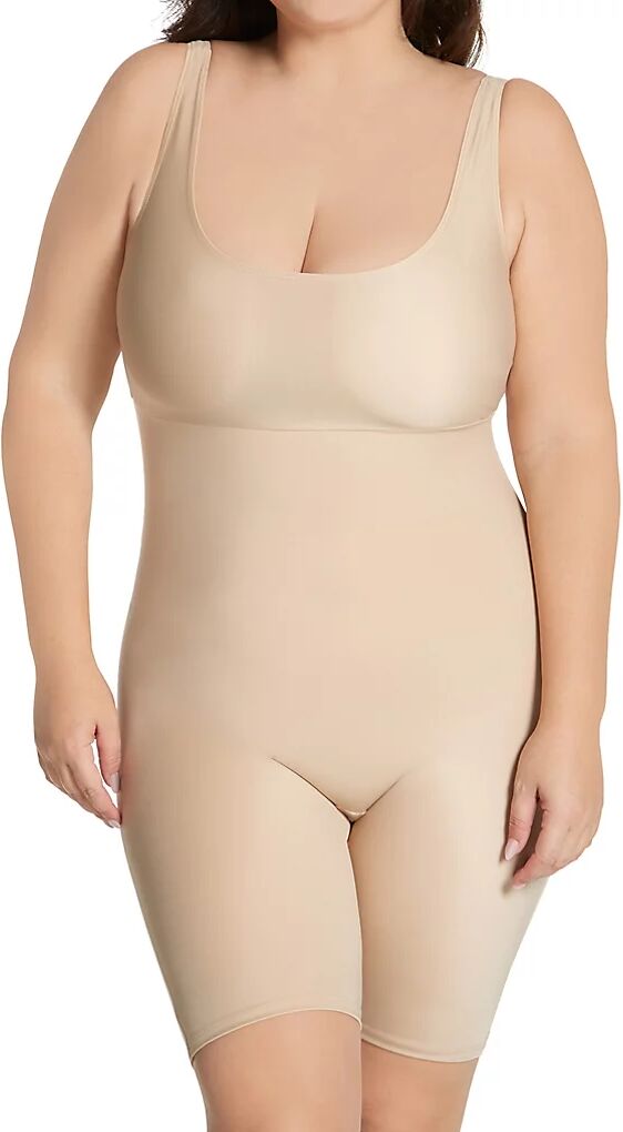 InstantFigure Women's Curvy Tank Body Short with Open Gusset in Beige (B40061X)   Size 2XL   HerRoom.com