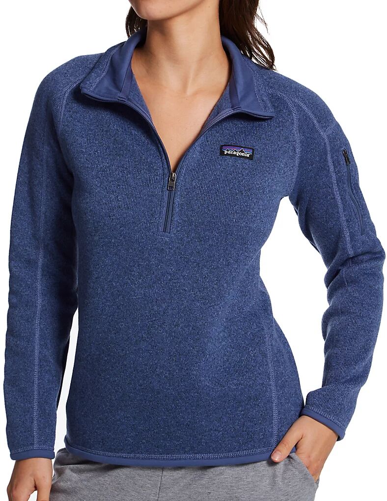 Patagonia Women's Better Sweater Fleece 1/4 Zip Pullover in Current Blue (25618)   Size 2XL   HerRoom.com