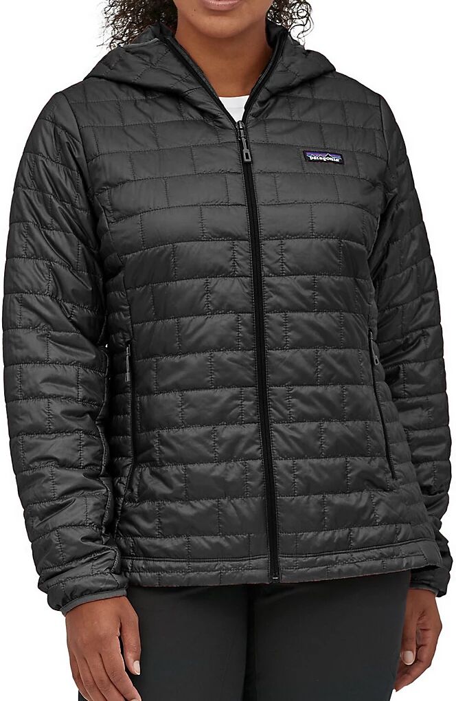 Patagonia Women's Nano Puff Hoody in Black (84227)   Size XS   HerRoom.com