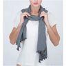 Cottonique Women's 100% Organic Cotton Hypoallergenic Shawl in Melange Grey (2286)   HerRoom.com