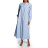 Lanz of Salzburg Women's Long Sleeve 50 Inch Long Ballet Gown in Blue Nordic Tyrolean (5416839)   Size Large   HerRoom.com
