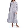 Lanz of Salzburg Women's Long Sleeve Flannel Gown with Peter Pan Collar in Multi Floral (5616839)   Size Small   HerRoom.com