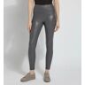 Lysse Leggings Women's Textured Vegan Leather Legging in Grey (2384)   Size Large   HerRoom.com