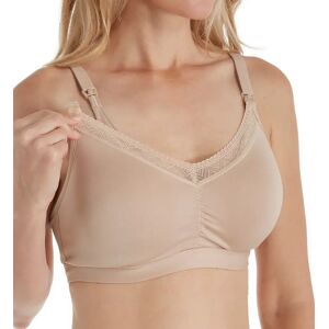 Playtex Women's Shaping Foam Wirefree Nursing Bra with Lace in Beige (US3002)   Size Medium   HerRoom.com