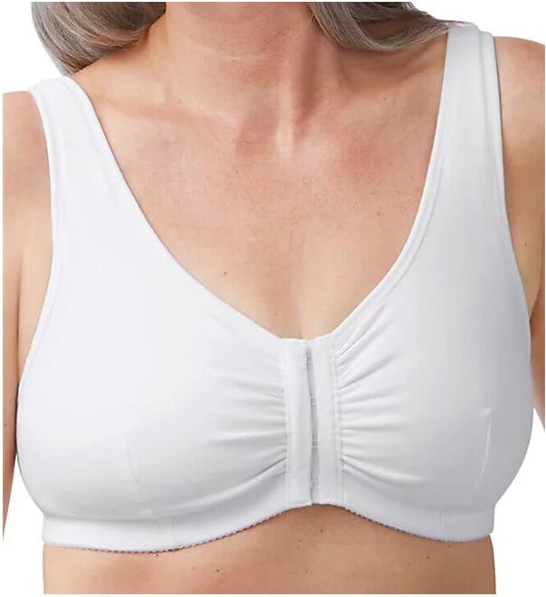 Amoena Women's Fleur Wire-Free Bra in White (44671)   Size Small (A/B)   HerRoom.com