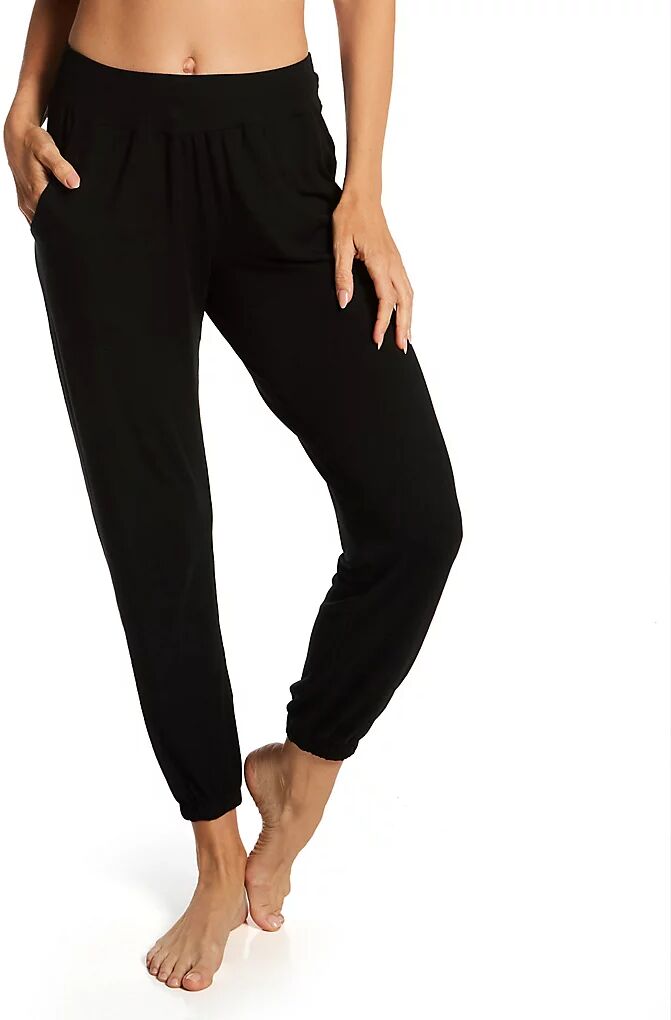 Donna Karan Sleepwear Women's Elevated Essentials Lounge Jogger in Black (D3823488)   Size Medium   HerRoom.com