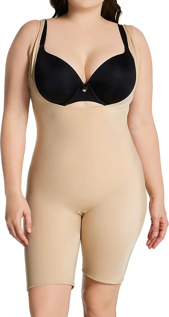 InstantFigure Women's Curvy Torsette Body Slimming Short with Gusset in Beige (B40161X)   Size 2XL   HerRoom.com