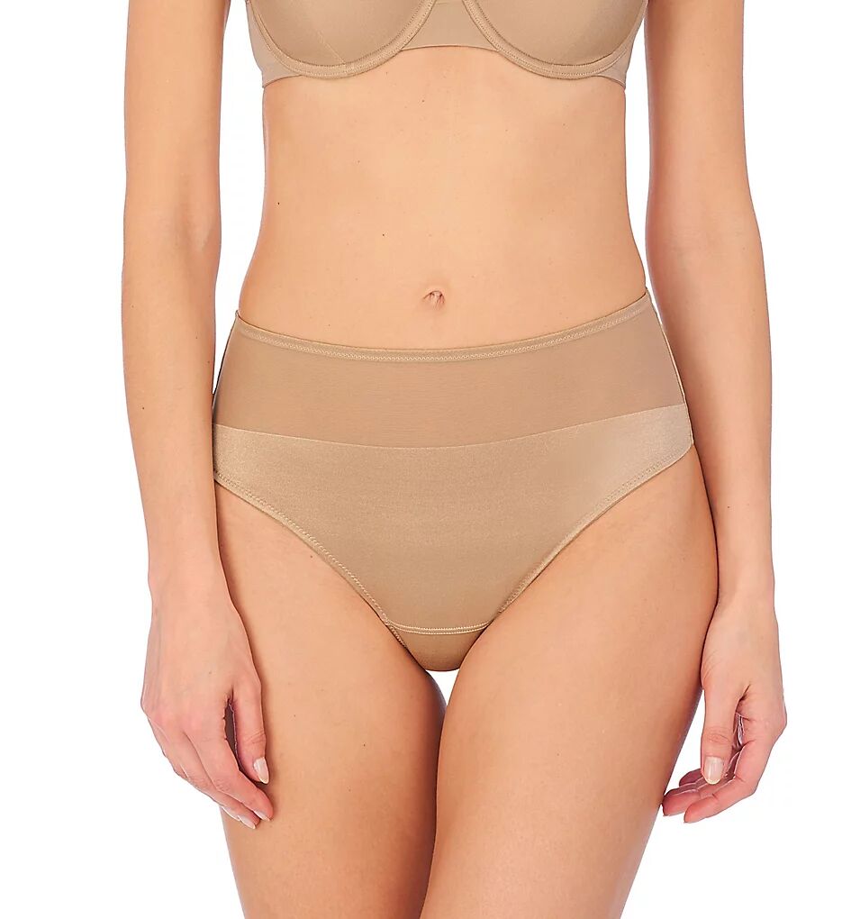 Natori Women's Side Effect High Rise Thong Panty in Beige (771311)   Size 2XL   HerRoom.com