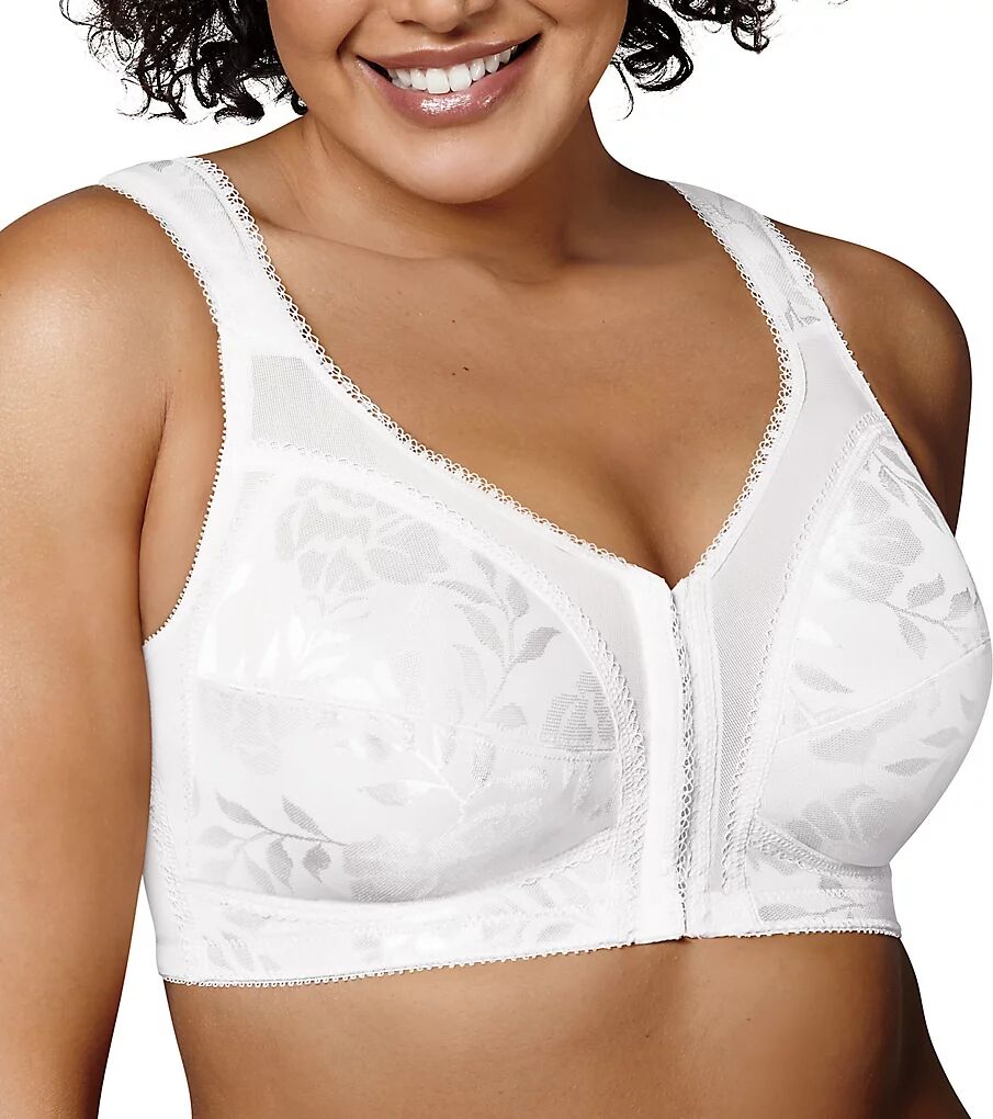 Playtex Women's 18 Hour Comfort Strap Front Close Bra in White (4695)   Size 48DD   HerRoom.com