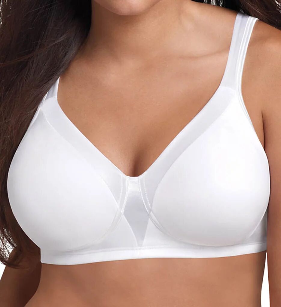 Playtex Women's 18 Hour Silky Soft Smoothing Wirefree Bra in White (4803)   Size 42D   HerRoom.com