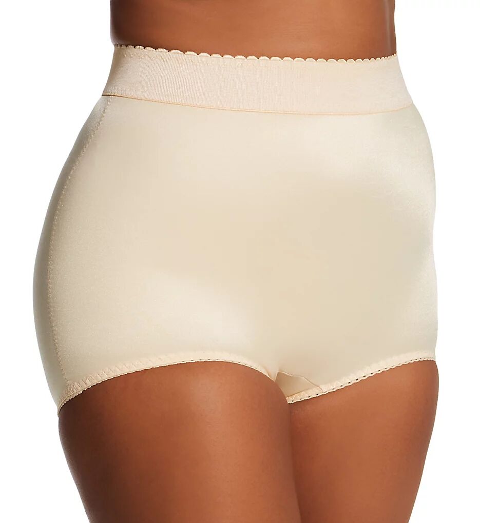 Rago Women's Plus High Waist Light Shaping Brief Panty in Beige (513X)   Size 3XL   HerRoom.com