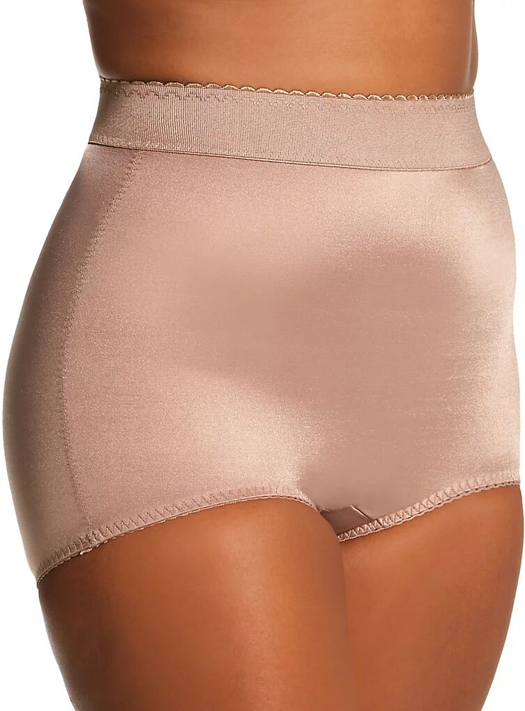 Rago Women's Plus High Waist Light Shaping Brief Panty in Beige (513X)   Size 3XL   HerRoom.com