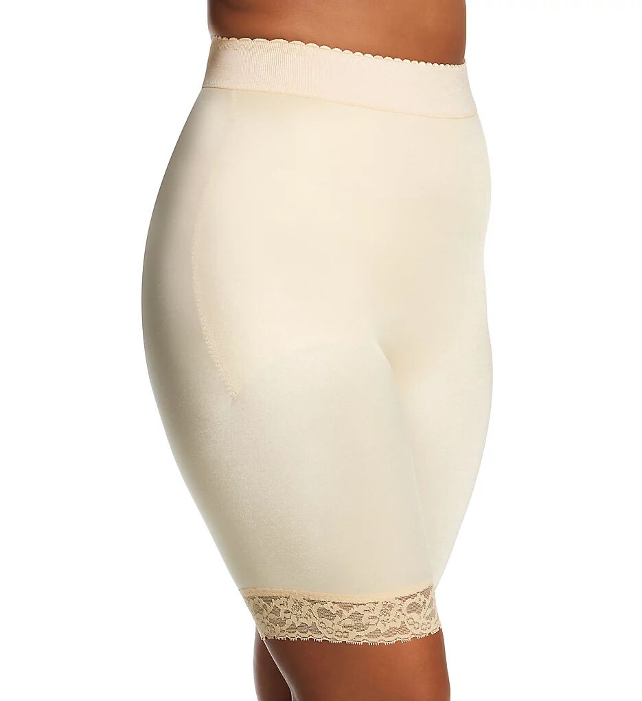 Rago Women's Plus Light Shaping High Waist Long Leg Bike Short in Beige (518X)   Size 3XL   HerRoom.com