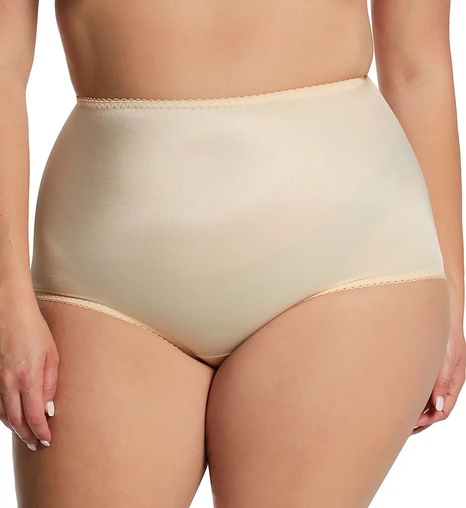 Rago Women's Plus Light Control Smoothing Brief Panty in Beige (910X)   Size 3XL   HerRoom.com