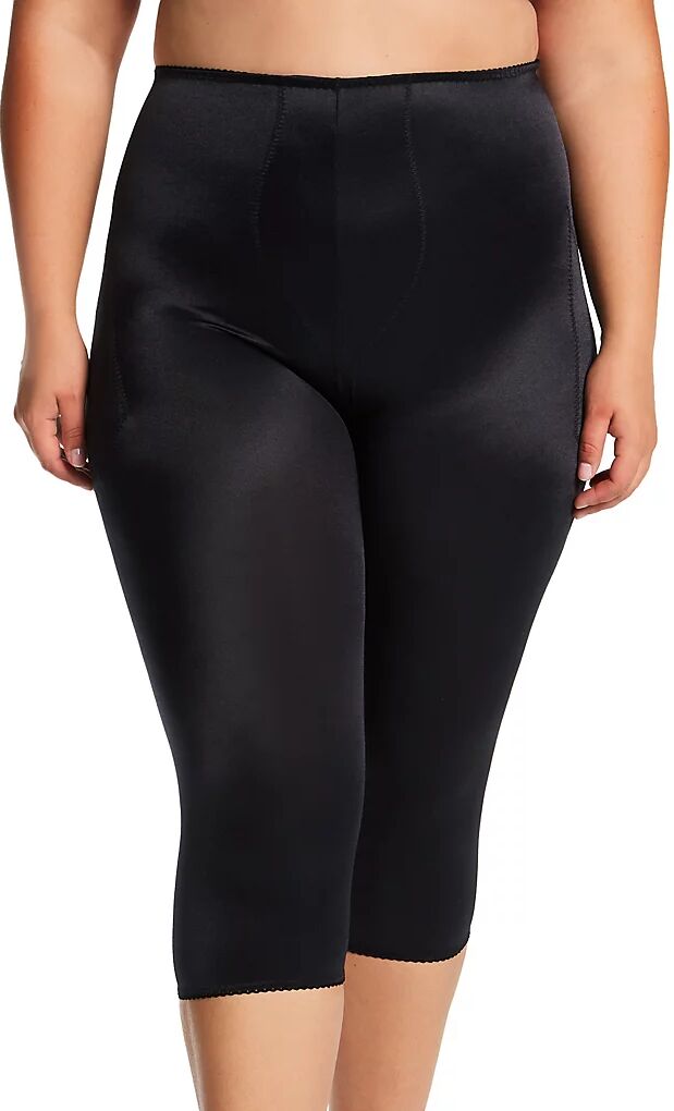 Rago Women's Plus Light Shaping Capri Pant Liner in Black (920X)   Size 3XL   HerRoom.com