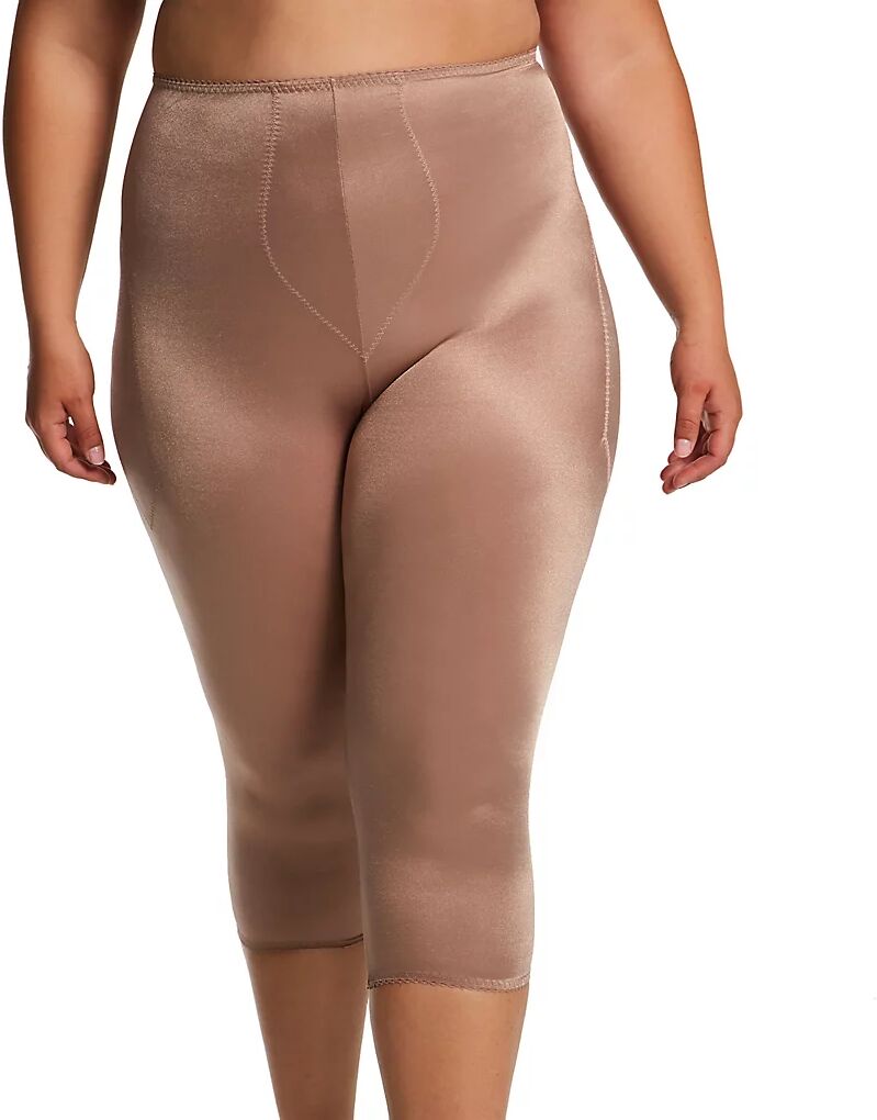 Rago Women's Plus Light Shaping Capri Pant Liner in Beige (920X)   Size 3XL   HerRoom.com