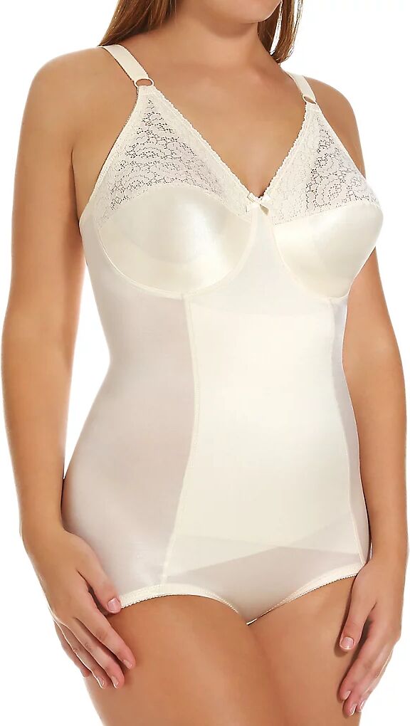 Va Bien Women's Minus Touch Vintage Firm Control Bodysuit in Beige (1291)   Size 40DDD   HerRoom.com