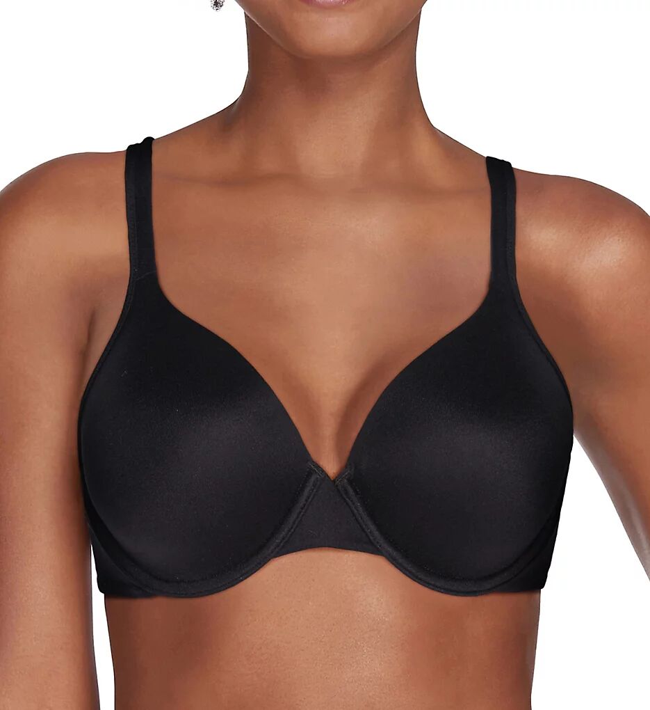 Vanity Fair Women's Body Shine Full Coverage Underwire Bra in Midnight Black (75298)   Size 36D   HerRoom.com