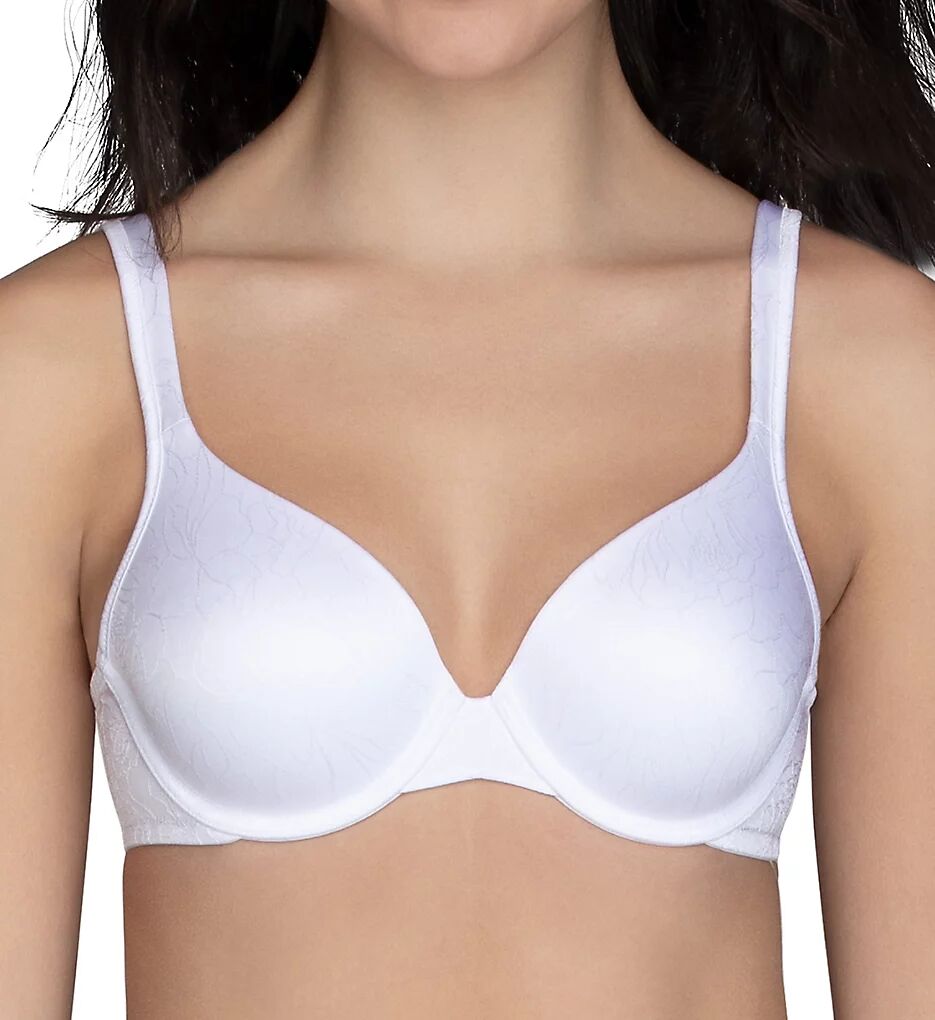 Vanity Fair Women's Body Shine Full Coverage Underwire Bra in White Jacquard (75298)   Size 36DD   HerRoom.com