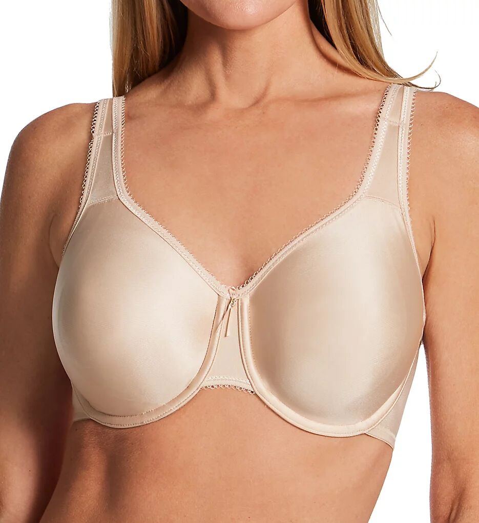 Wacoal Women's Basic Beauty Full Figure Seamless Underwire Bra in Beige (855192)   Size 40G   HerRoom.com