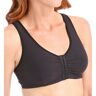 Amoena Women's Frances Front Closure Leisure Bra in Black (2128)   Size Large (A/B)   HerRoom.com