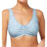 Amoena Women's Frances Front Closure Leisure Bra in Light Blue/Aqua (2128)   Size XS (DD/DDD)   HerRoom.com