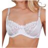 Carnival Women's Two Part Lace Underwire Minimizer Bra in White (509)   Size 34DD   HerRoom.com