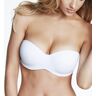 Dominique Women's Oceane Seamless Molded Convertible Strapless Bra in White (3541)   Size 46C   HerRoom.com