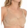 Dominique Women's Lila Everyday Lace Minimizer Bra in Beige (7001)   Size 34DD   HerRoom.com