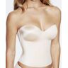 Dominique Women's Ariel Hidden Underwire Longline Bra in Beige (8541)   Size 36D   HerRoom.com